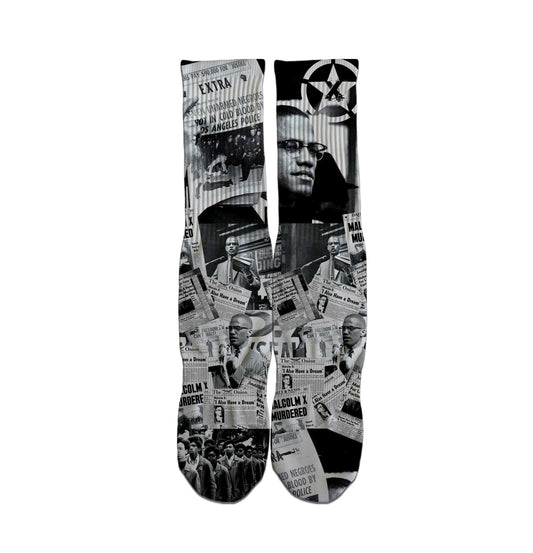 Malcolm X Tribute Streetwear Socks