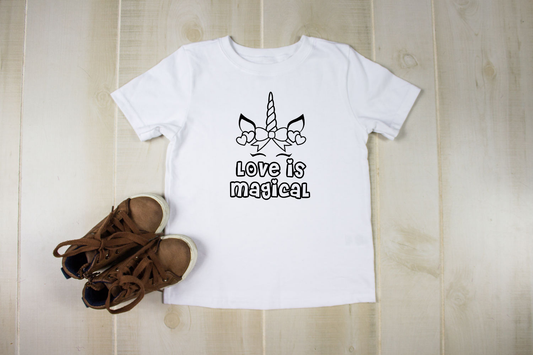 Vday Eenhoorn Kleur T-hemp