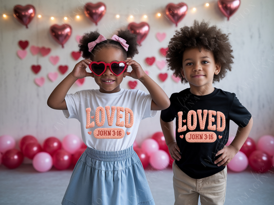 Loved 3:16 Valentine Tee