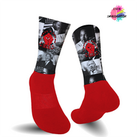 MLKJr Tribute Athletic Socks (Red)