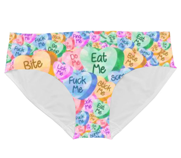 Naughty Candy Hearts Ladies Bikini Underwear